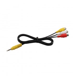custom cable assembly 3.5mm stereo to 3RCA female audio cable 